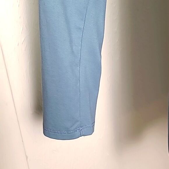 Zenana Babydoll Empire Top, High-Low Hem, Baby Blue, Size 1X - Picture 6 of 12